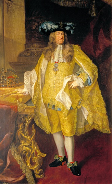 Karl VI 1735 by Johann Gottfried Auerbach 1685-1740 Location TBD   Charles 
